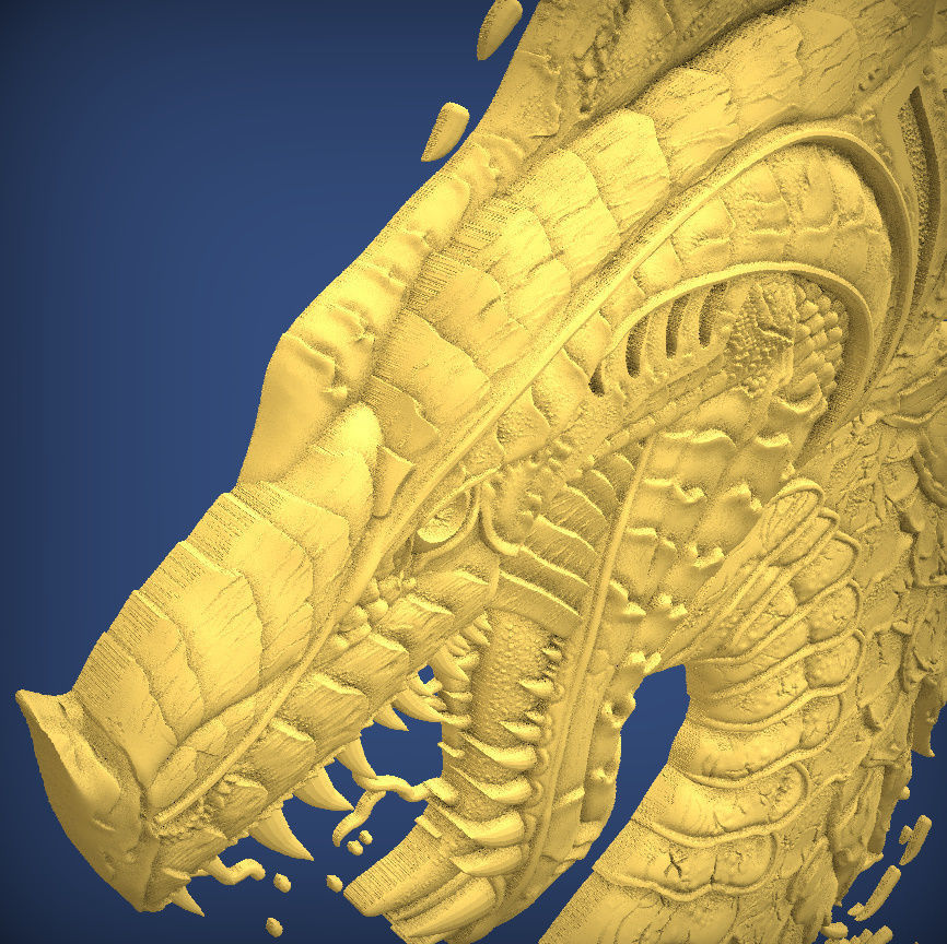 Carved panel painting STL 3D print model_2