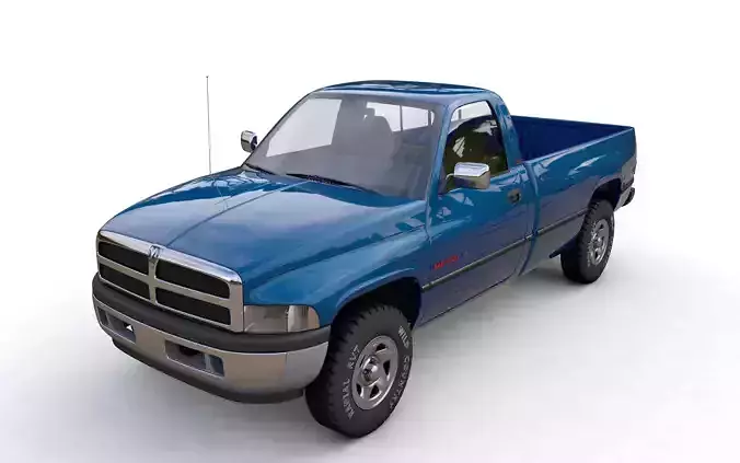 Dodge RAM 1500 V8 Single Cab 1995 3D model