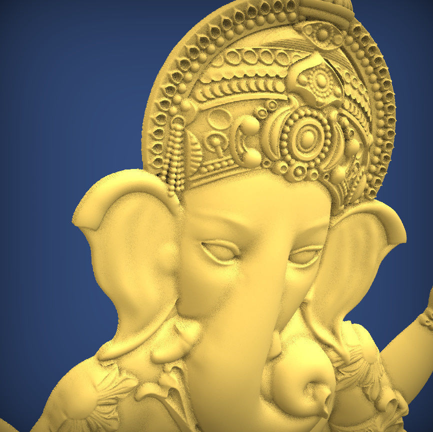 Carved panel painting STL 3D print model_4