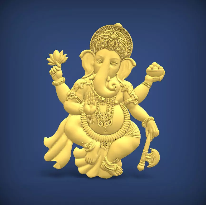 Carved panel painting STL 3D print model_0