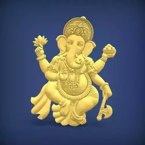 Carved panel painting STL