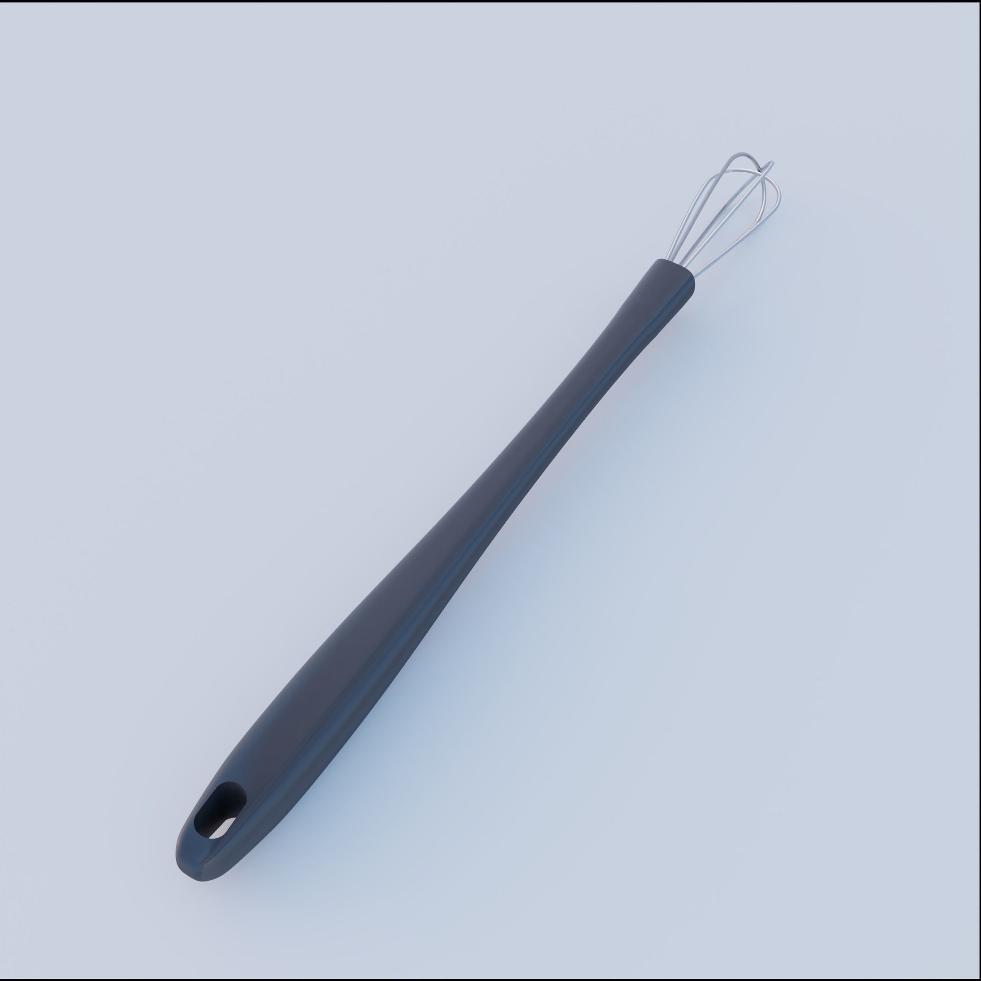 Kitchen utencil set Low-poly 3D model_4