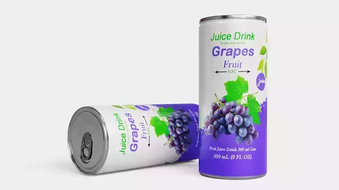 Grapes Juice Drink 3D model
