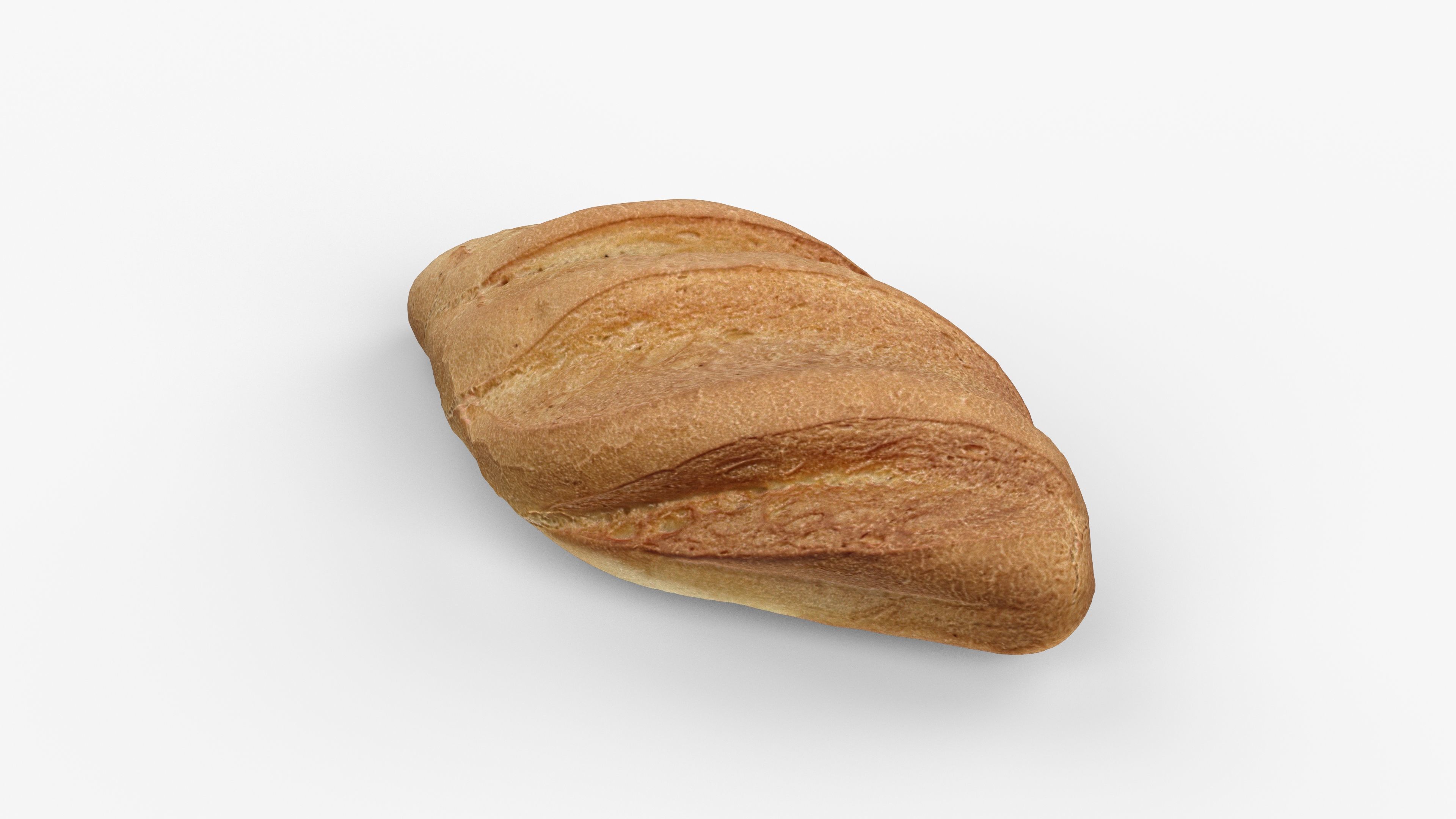 Photorealistic 3D scan of wheat Loaf  Low-poly 3D model_9