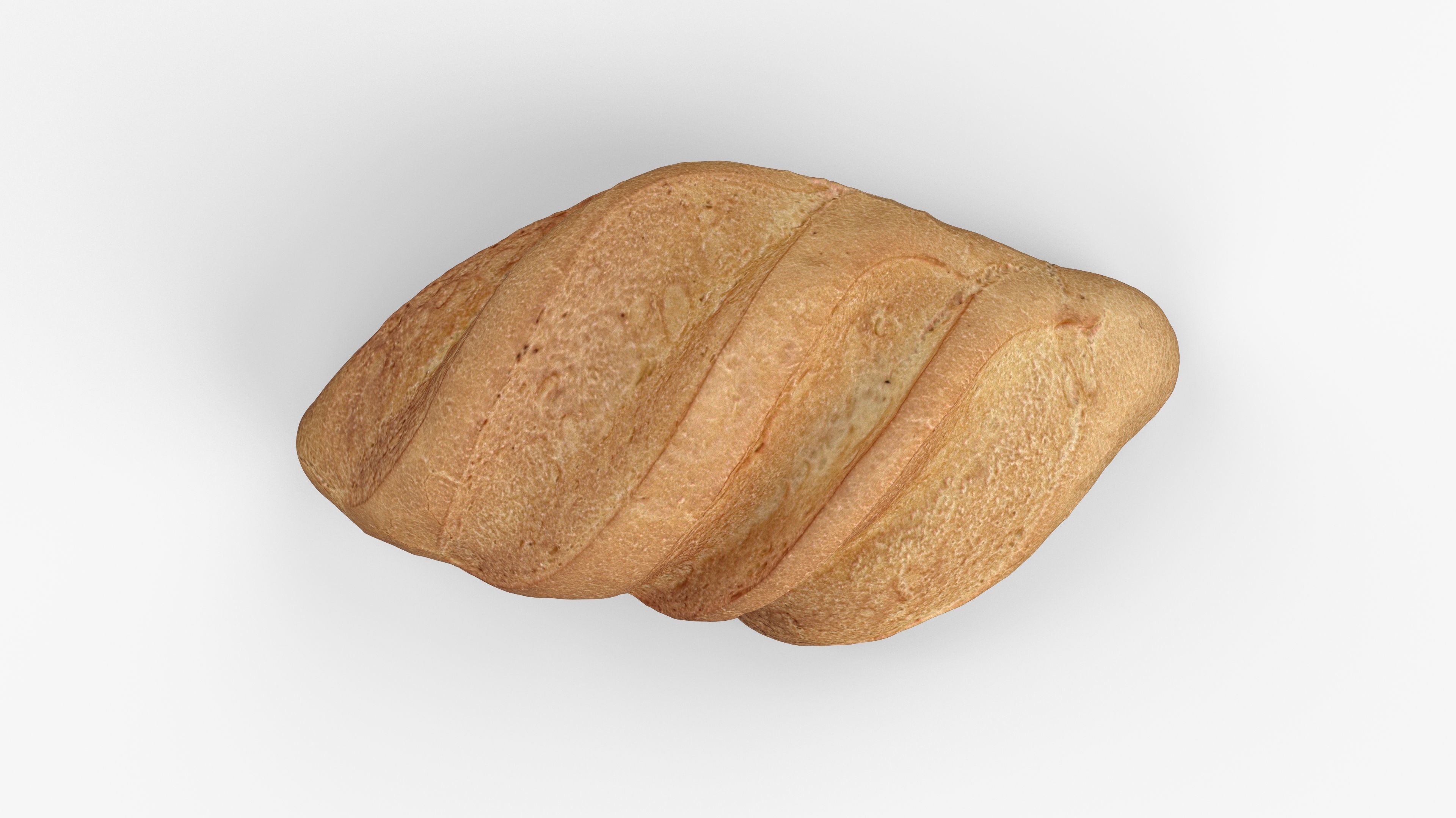 Photorealistic 3D scan of wheat Loaf  Low-poly 3D model_14