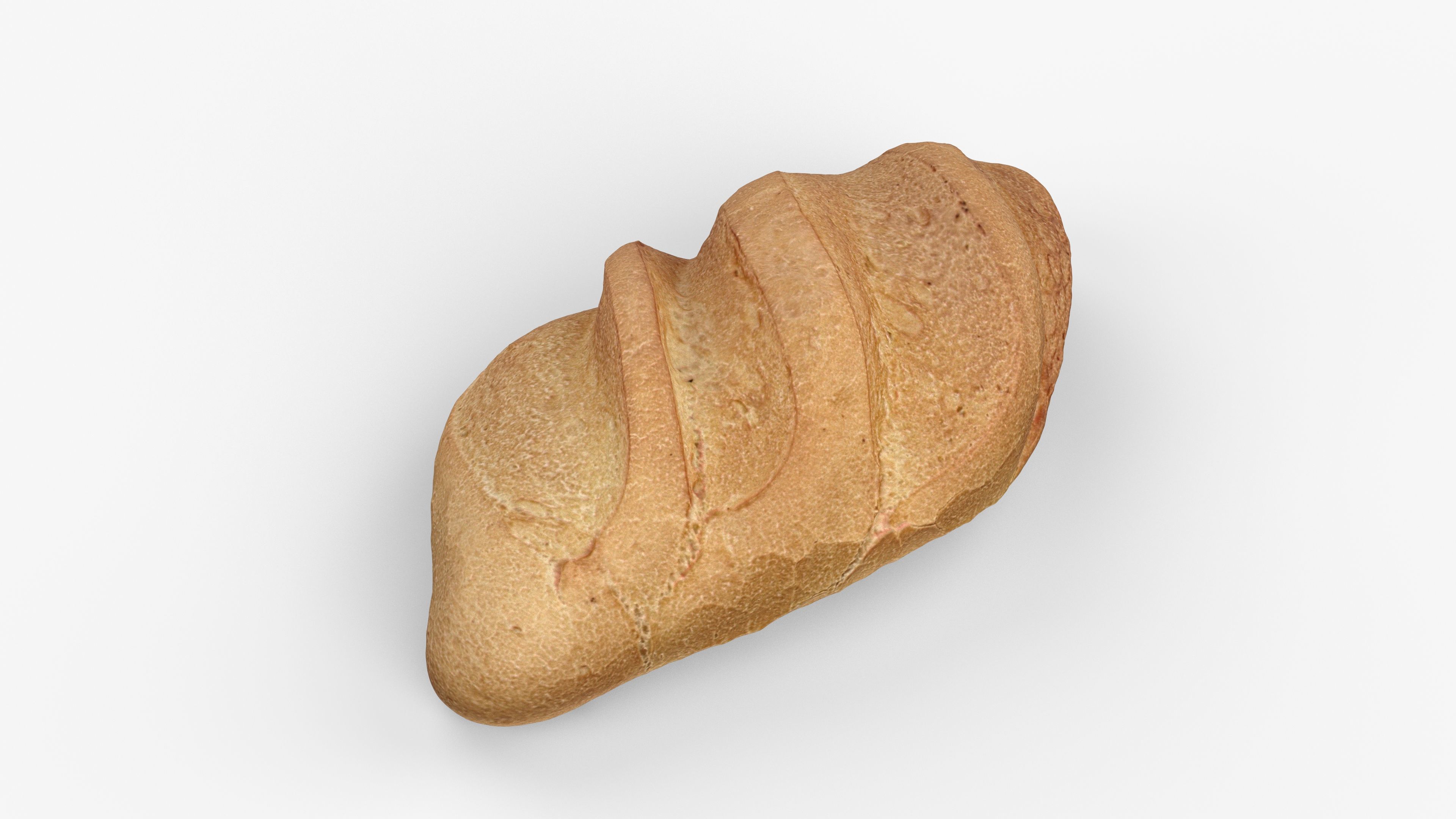 Photorealistic 3D scan of wheat Loaf  Low-poly 3D model_7