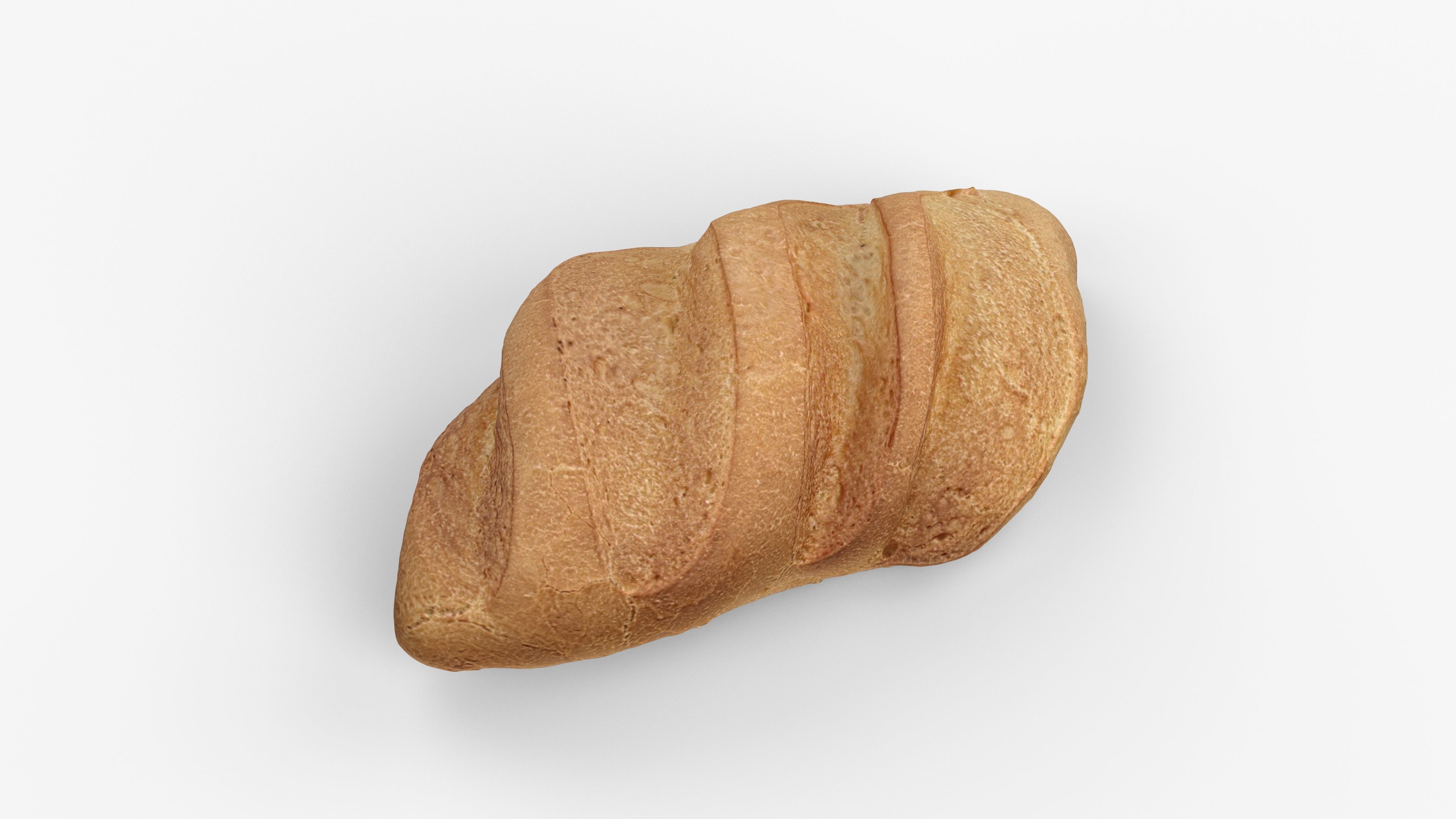 Photorealistic 3D scan of wheat Loaf  Low-poly 3D model_6
