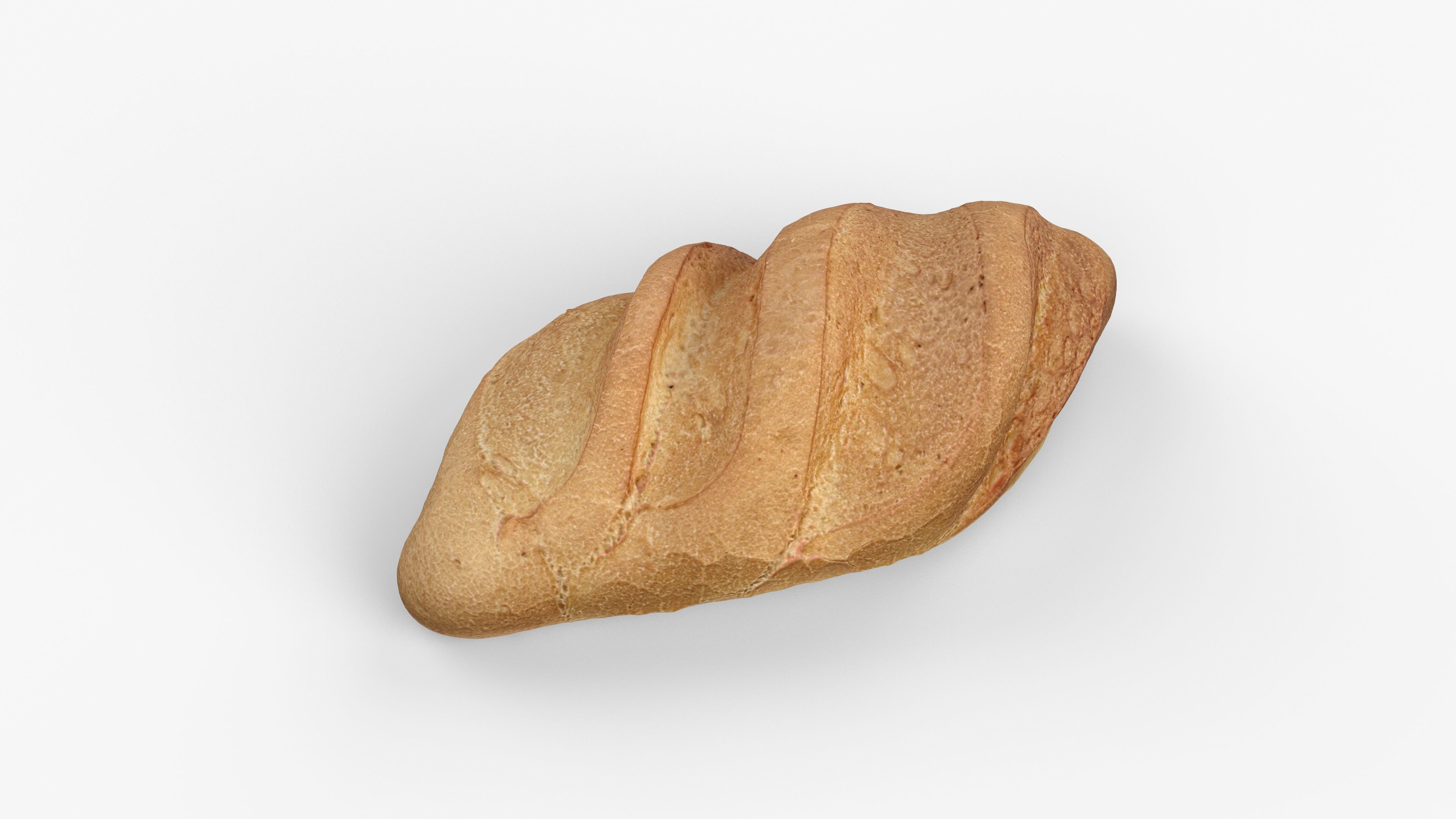 Photorealistic 3D scan of wheat Loaf  Low-poly 3D model_4