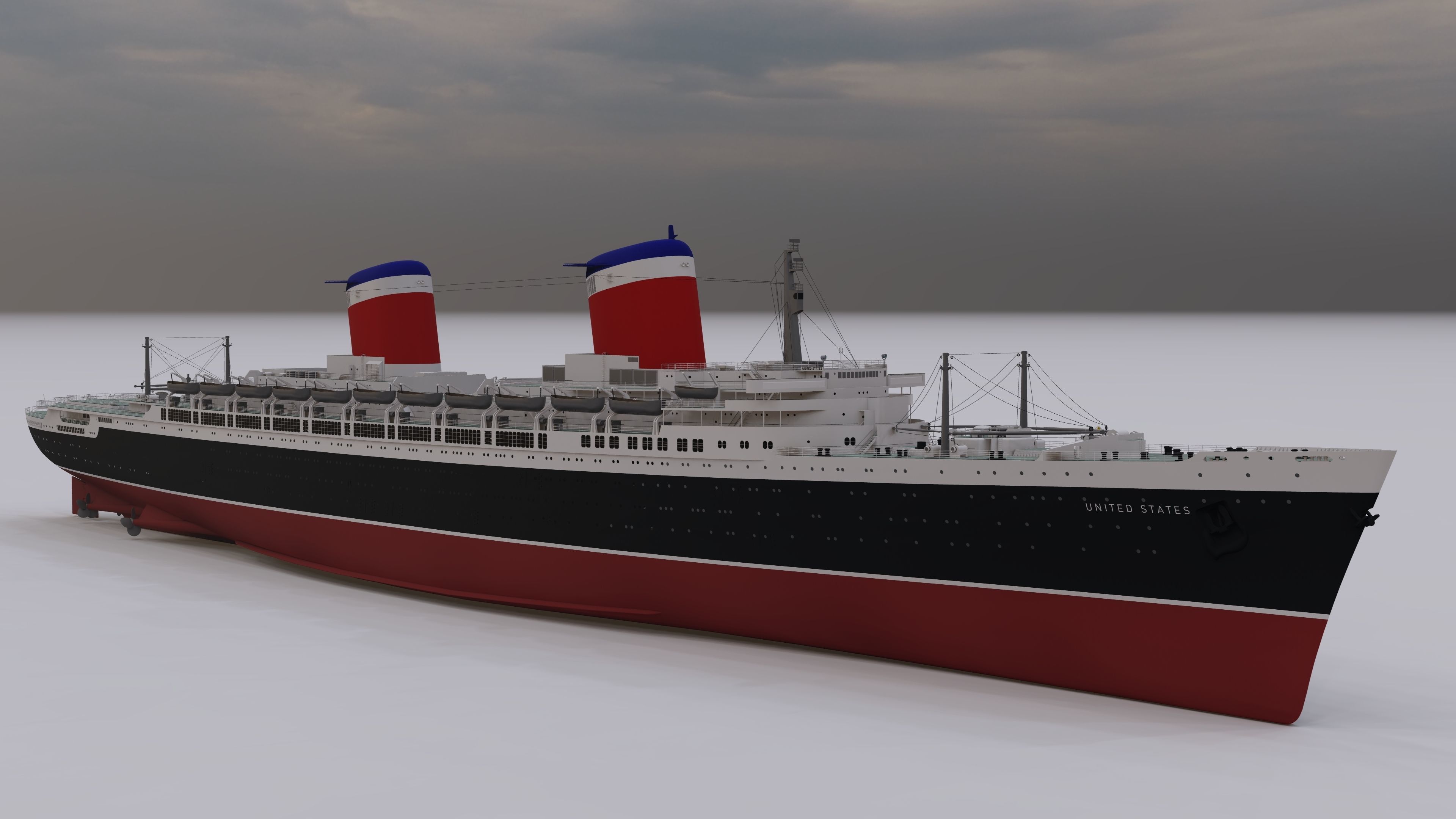 SS United States 3D model_1