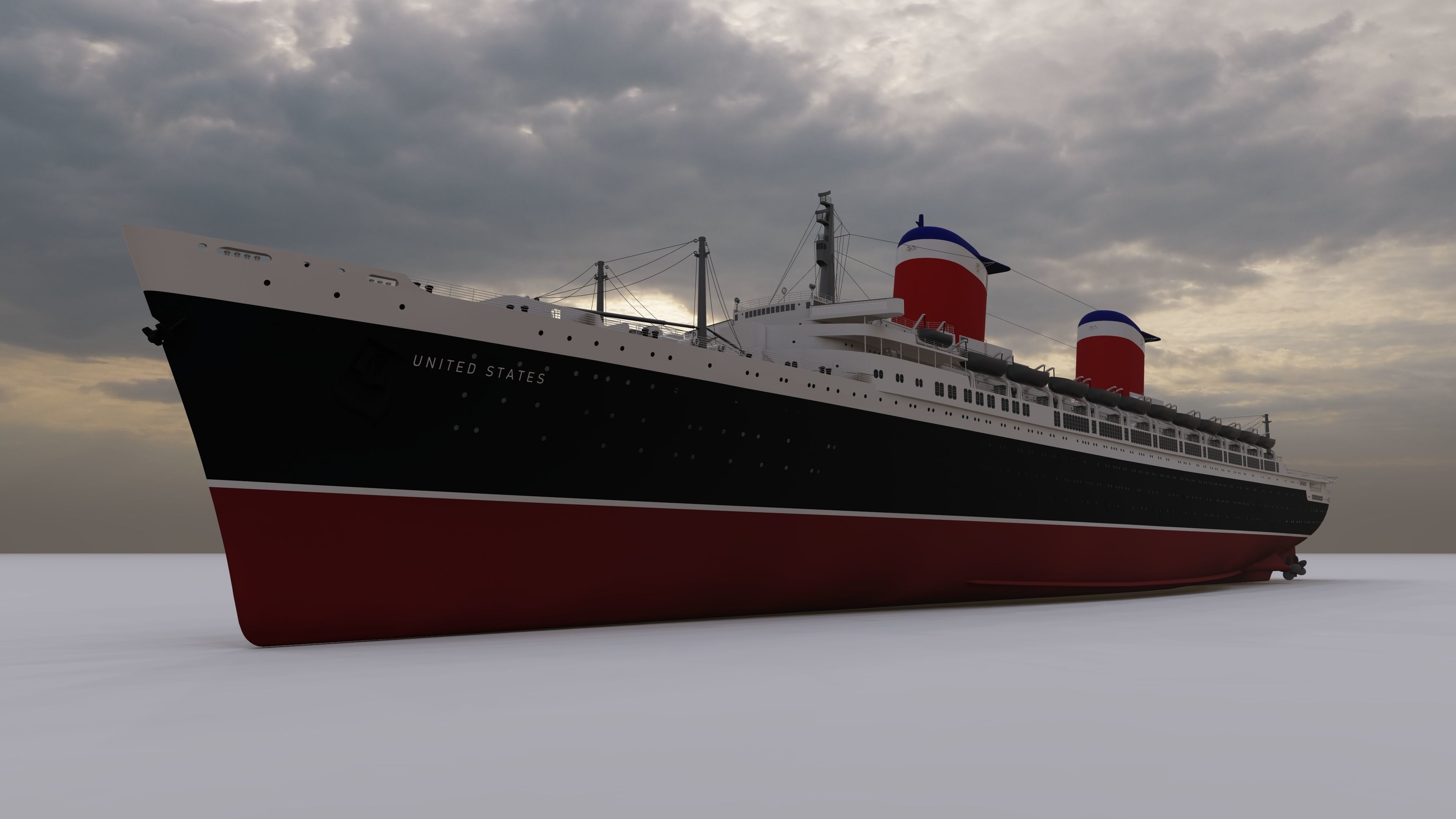 SS United States 3D model_6