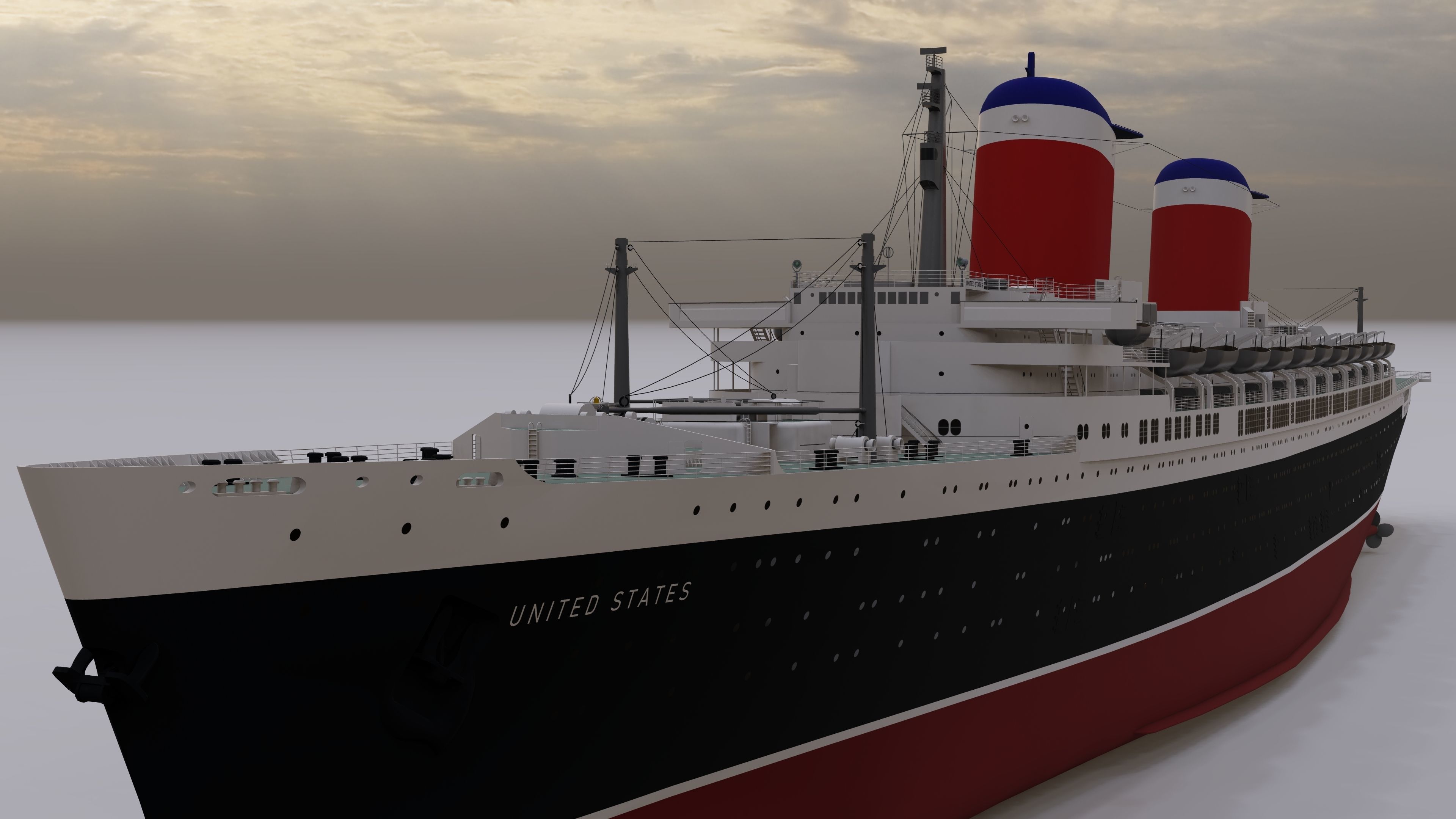 SS United States 3D model_7