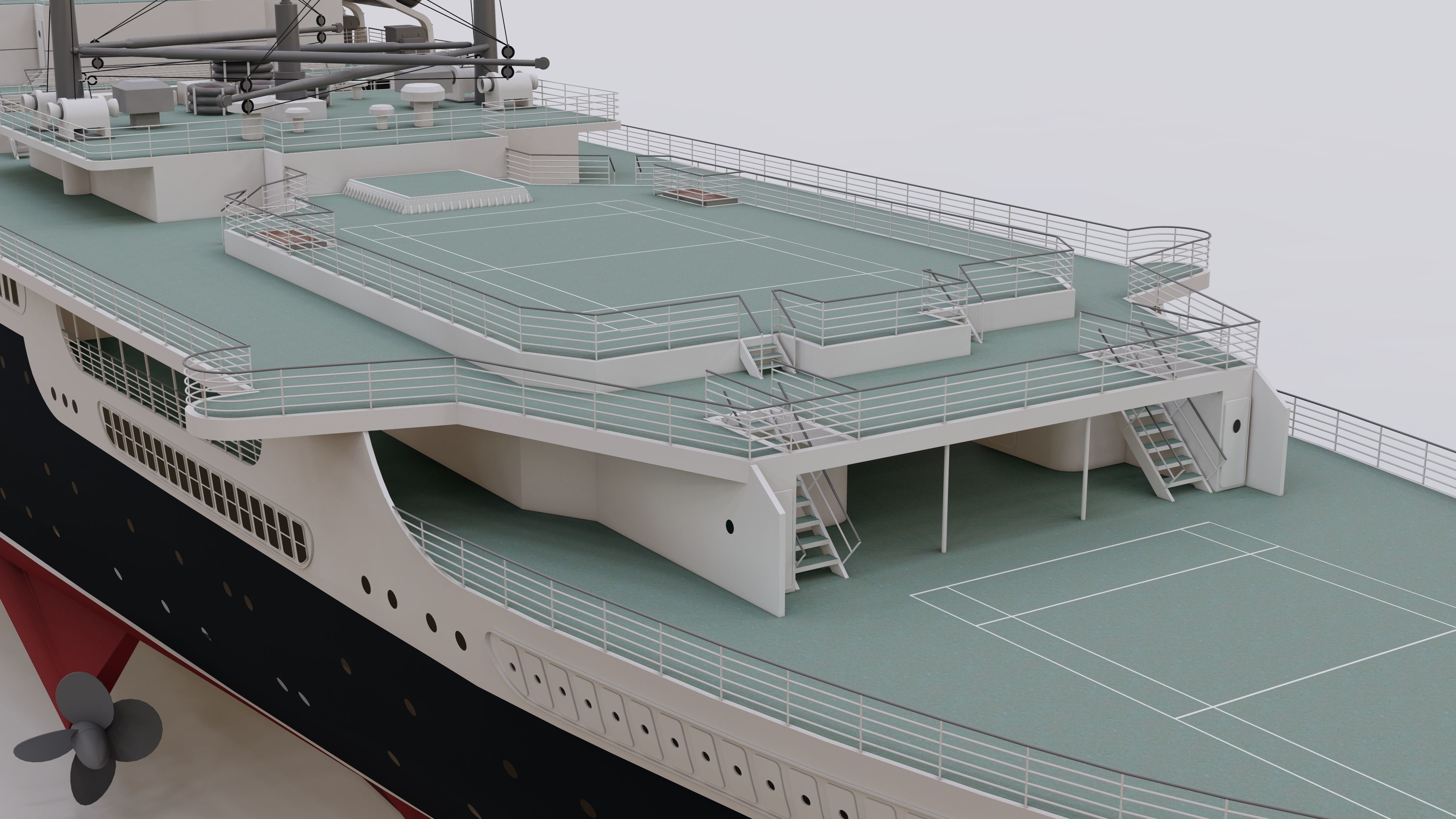 SS United States 3D model_11