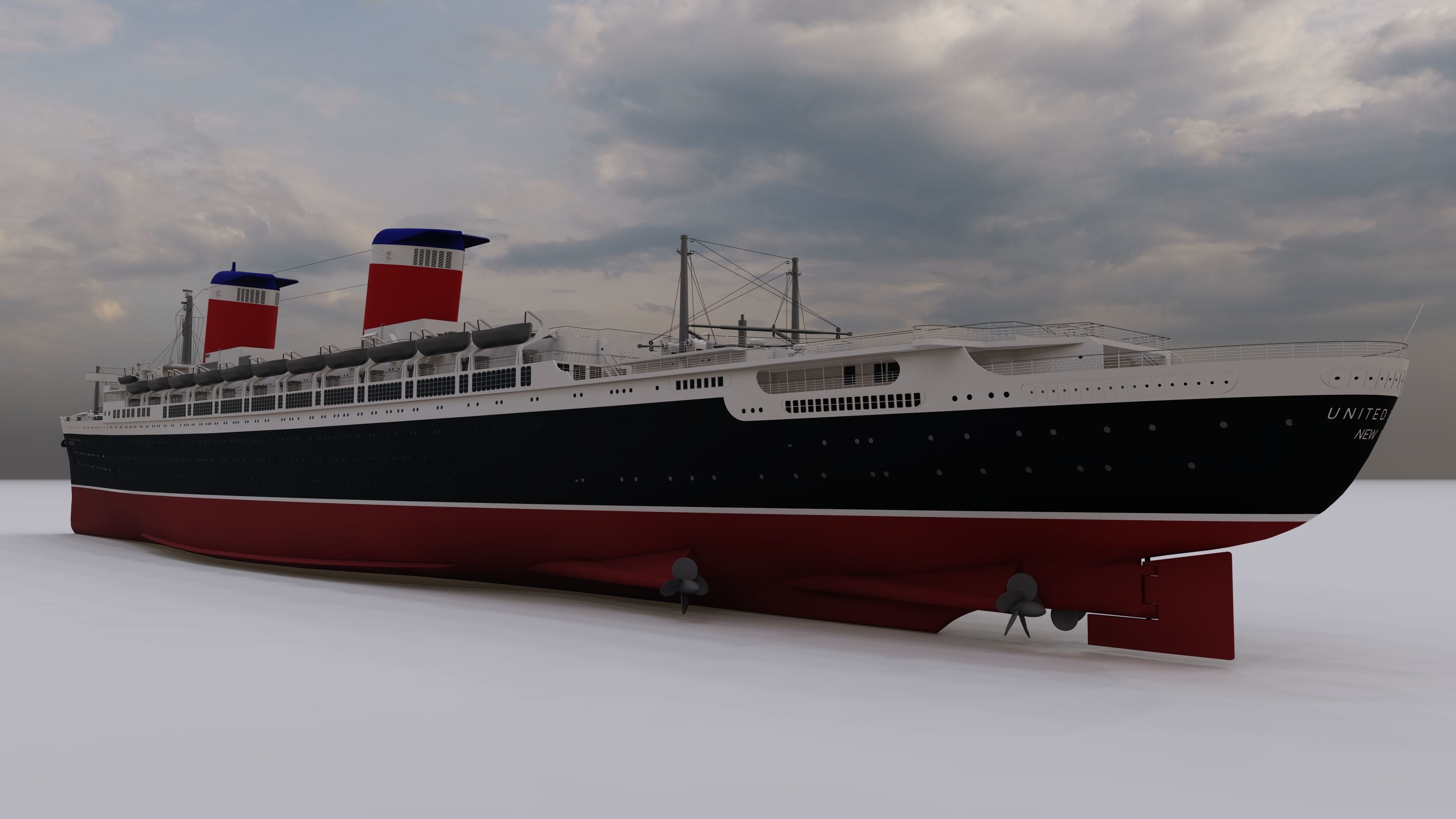 SS United States 3D model_3