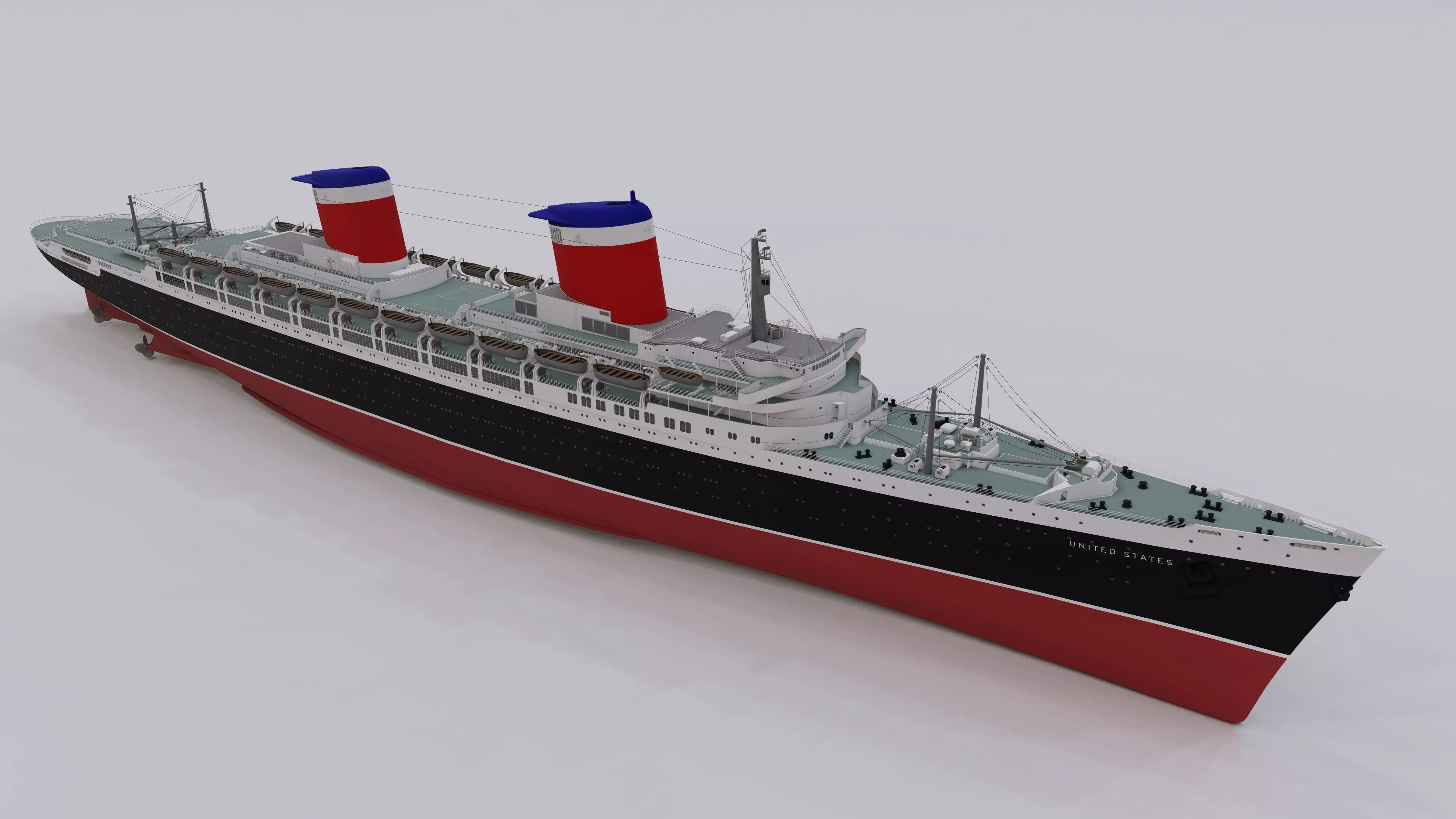 SS United States 3D model_0