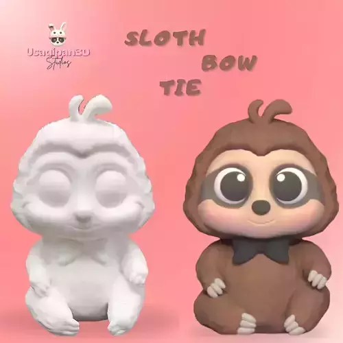 Sloth Bow Tie 3D print model