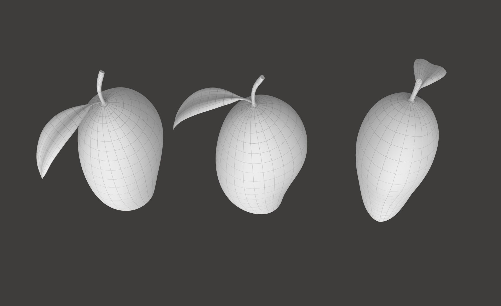 Prop26 Mango Fruit Low-poly 3D model_14