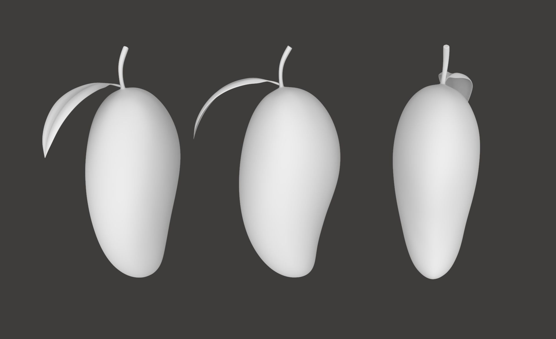 Prop26 Mango Fruit Low-poly 3D model_13