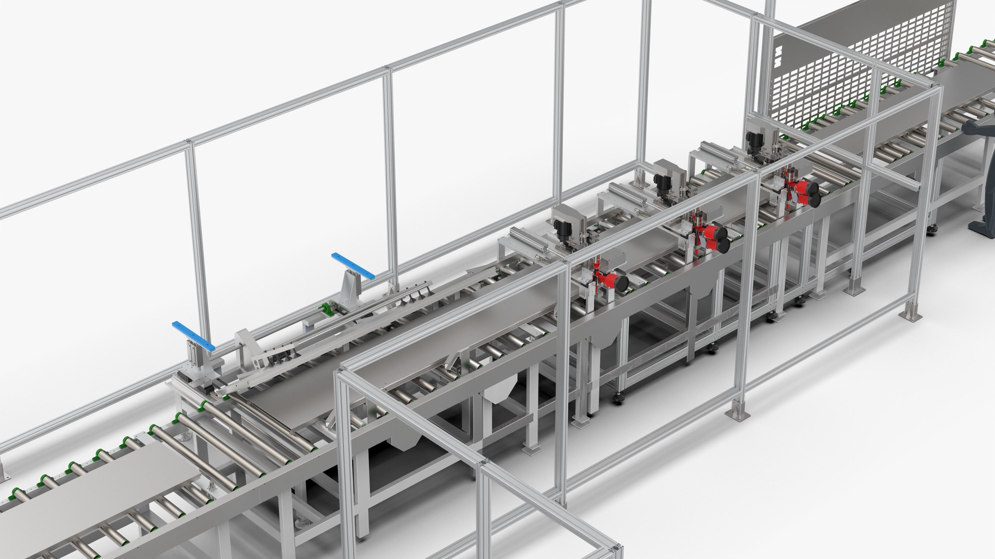 Automatic Elevator Door Panel Assembly Line 3D model_17