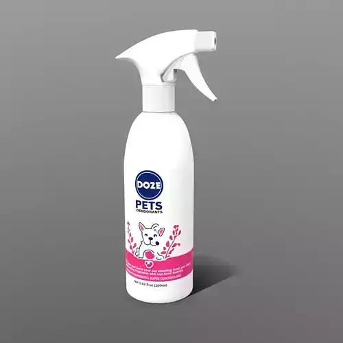 Pet Hygiene Bottle Low-poly 3D model