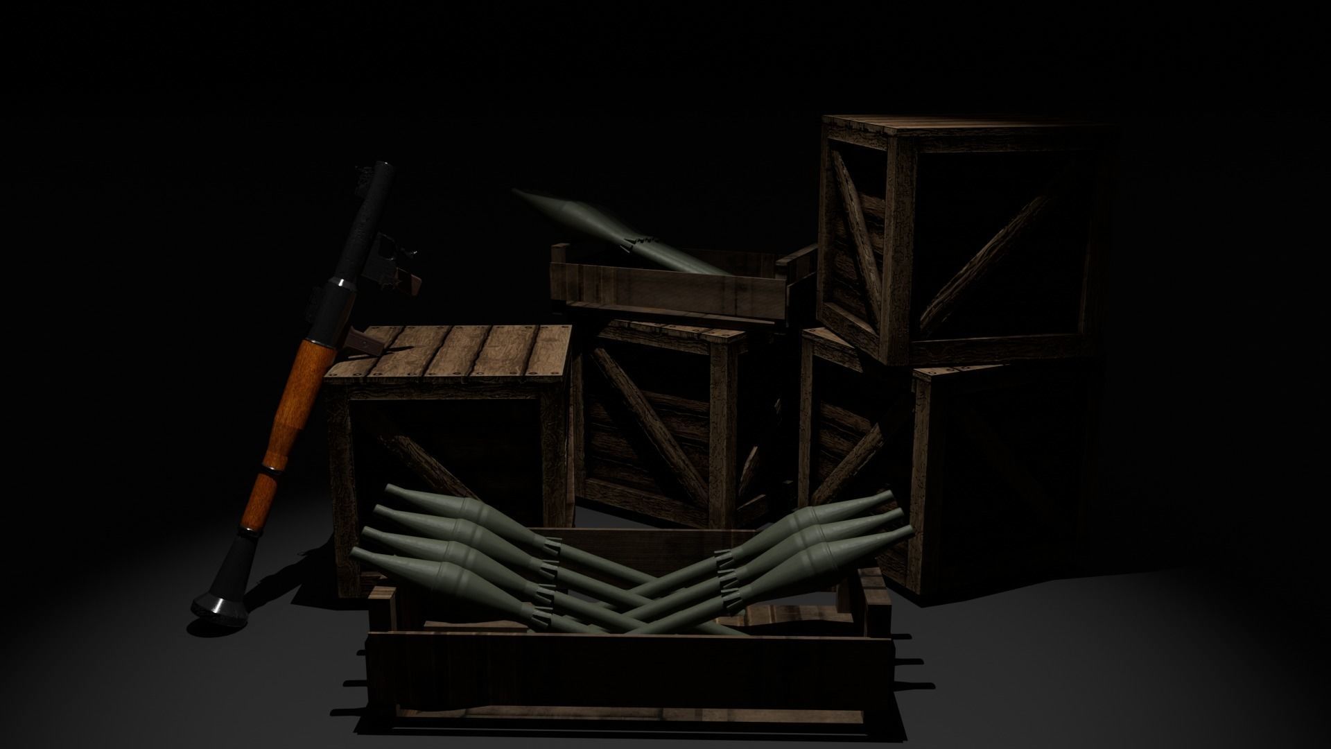 RPG-7 Free low-poly 3D model_3