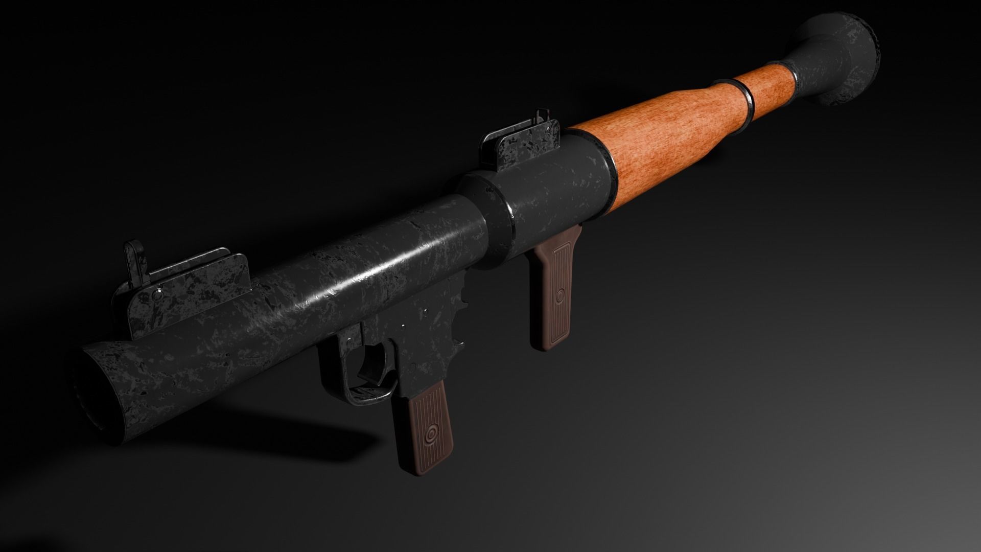 RPG-7 Free low-poly 3D model_1