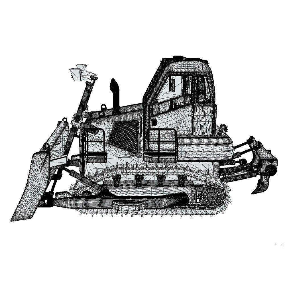 Shubbak Bulldozer 3D model_4