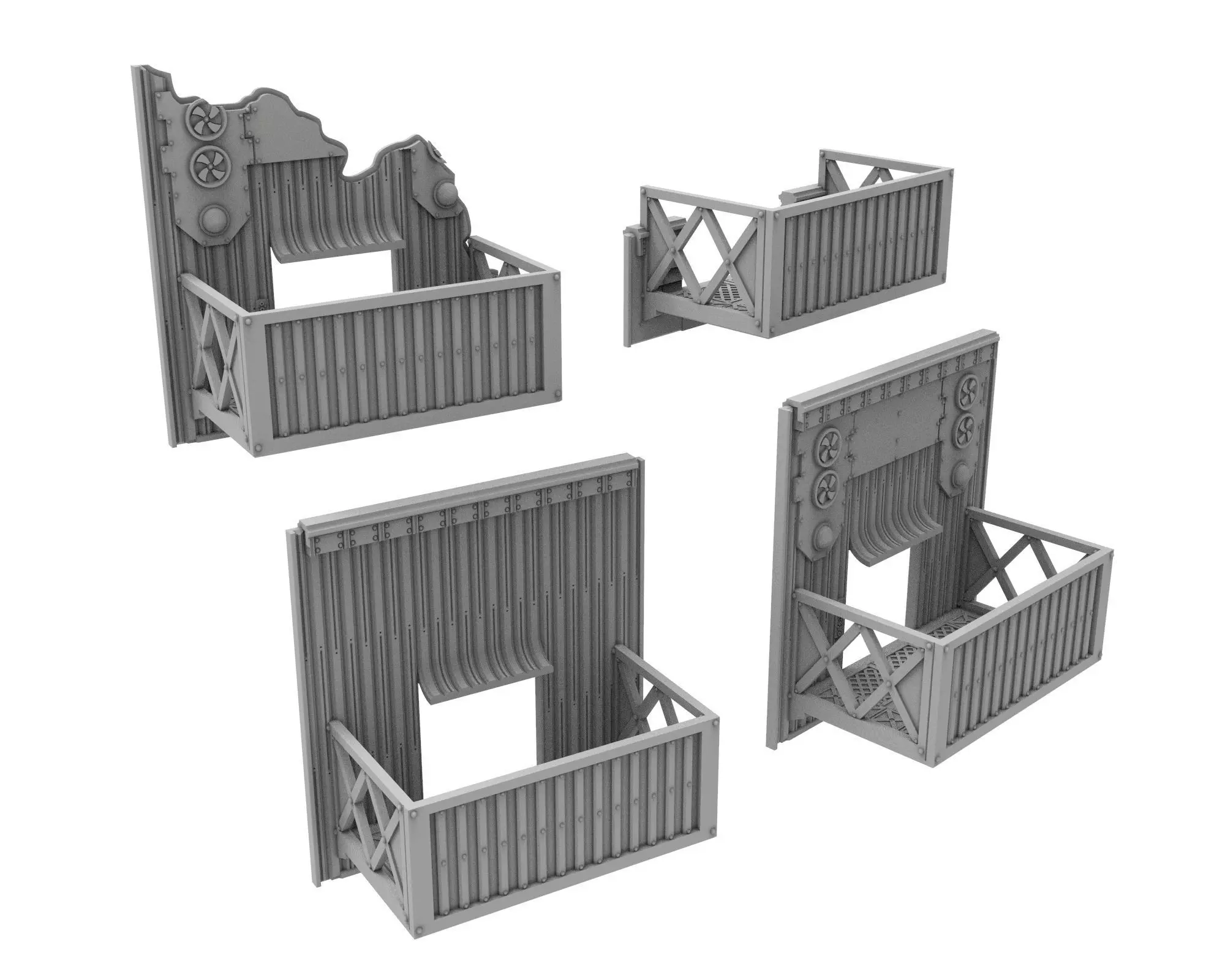 Damocles City Builder - Military Base - Modular Buildings 3D print model_15