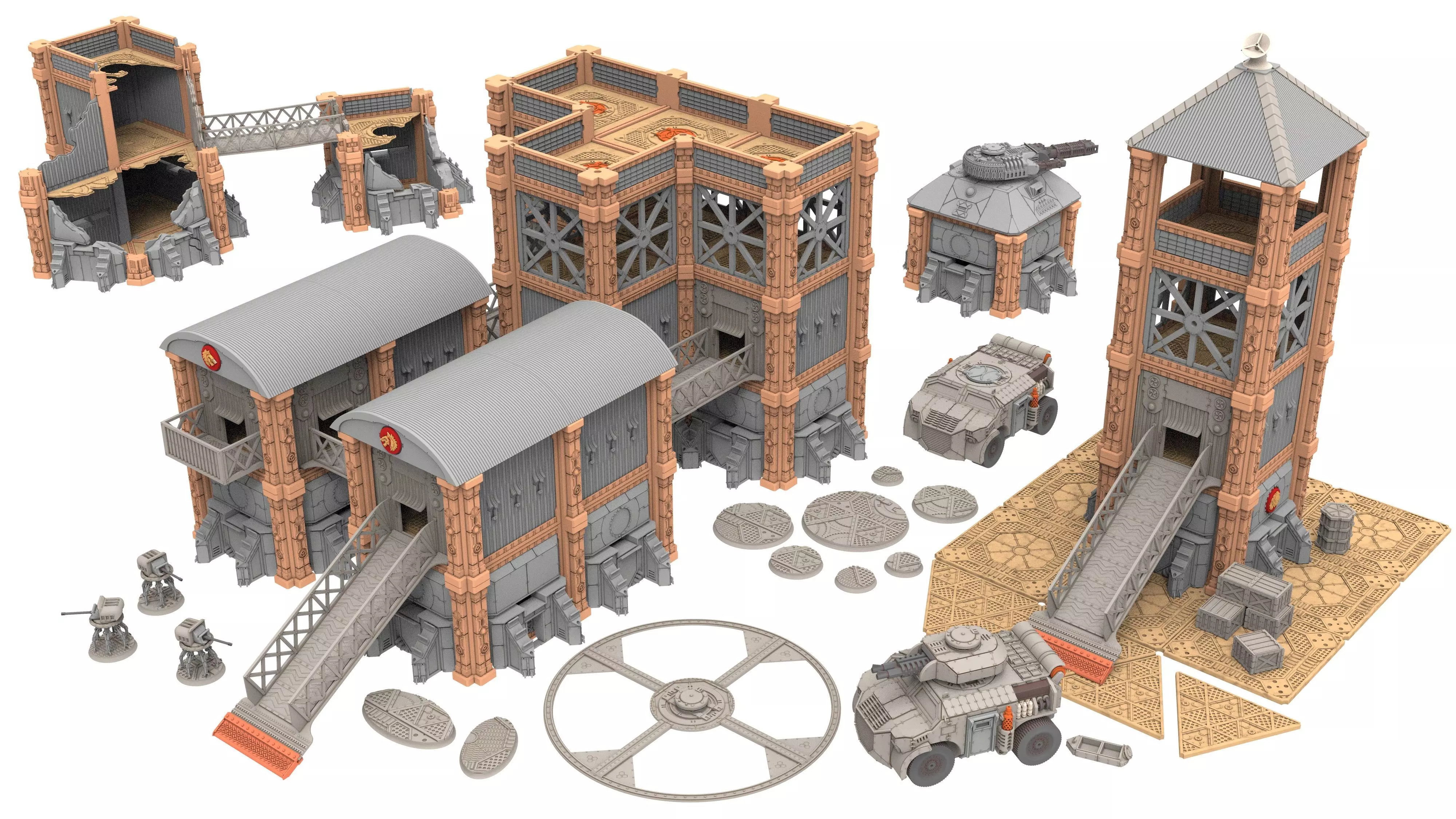 Damocles City Builder - Military Base - Modular Buildings 3D print model_47