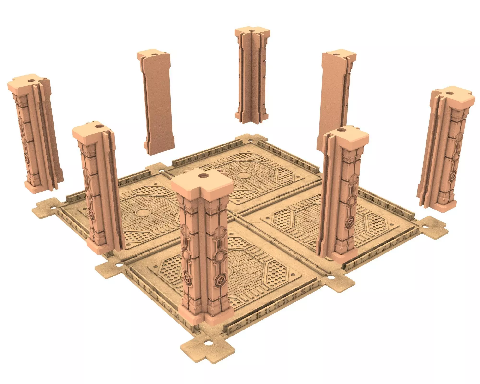 Damocles City Builder - Military Base - Modular Buildings 3D print model_50