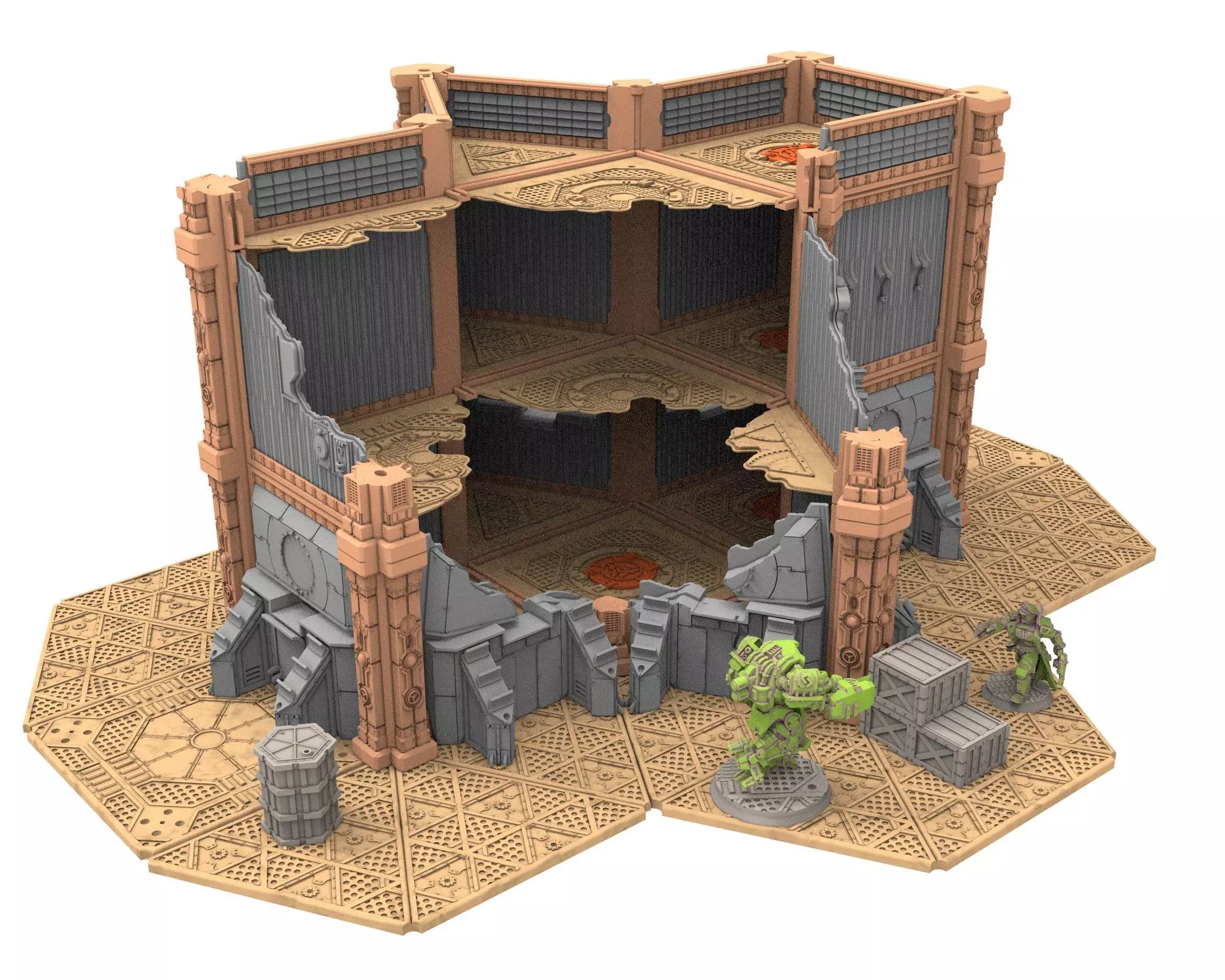 Damocles City Builder - Military Base - Modular Buildings 3D print model_44
