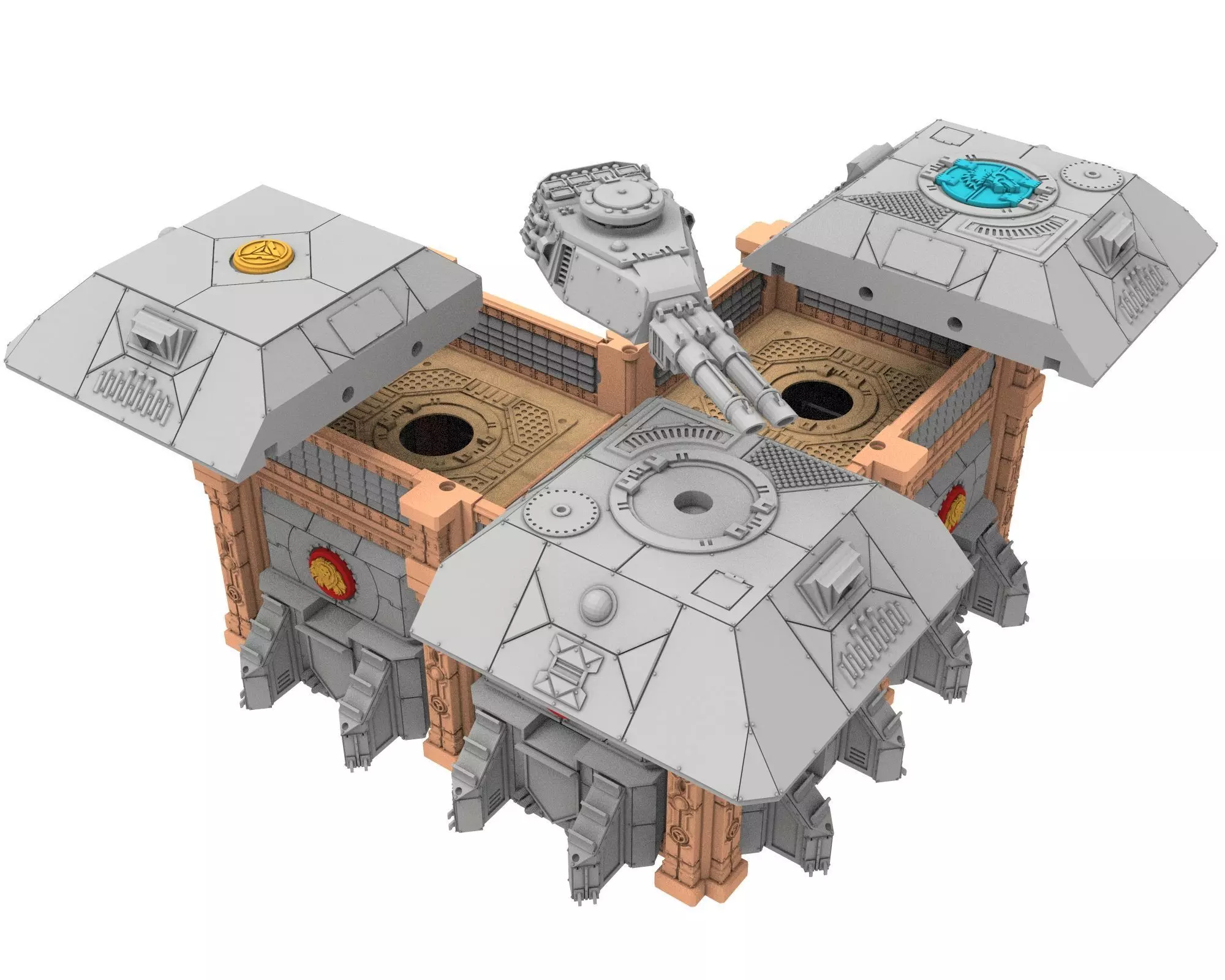 Damocles City Builder - Military Base - Modular Buildings 3D print model_36