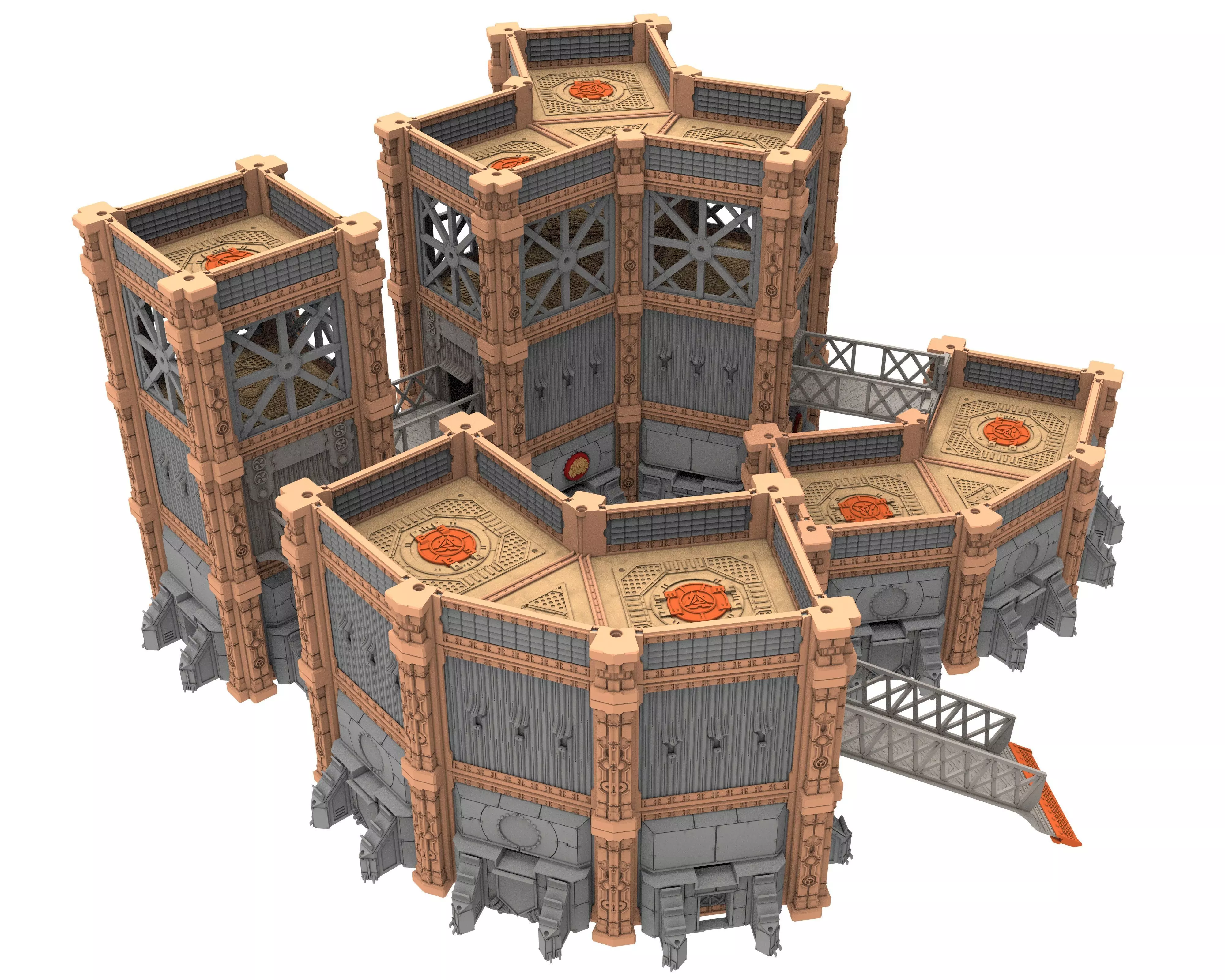 Damocles City Builder - Military Base - Modular Buildings 3D print model_38