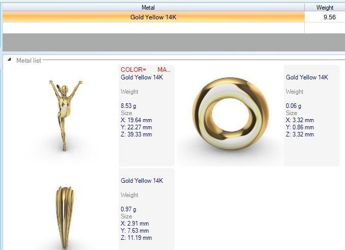 Ballerina ballet dancer pendant Necklace Jewelry 3D print model_59