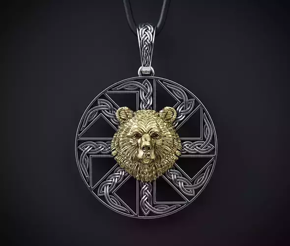 THE SLAVIC BEAR PENDANT Printable Model