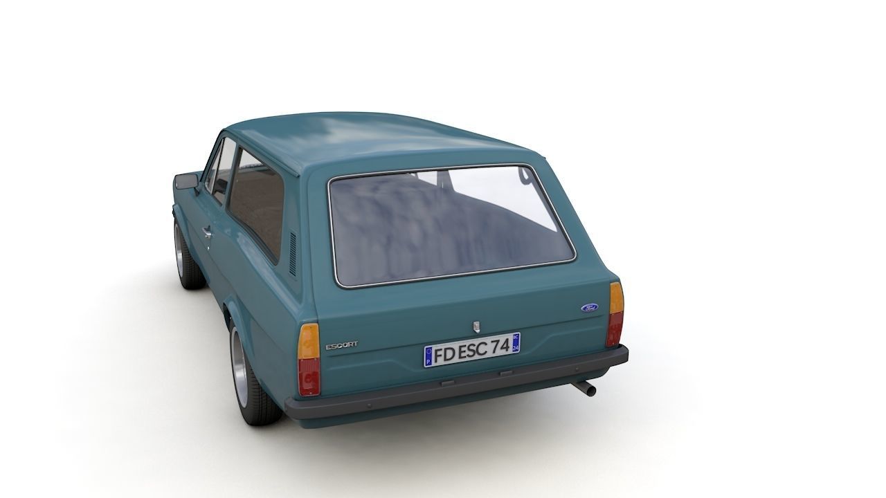 Escort Mk2 Station Wagon 1974 3D model_19