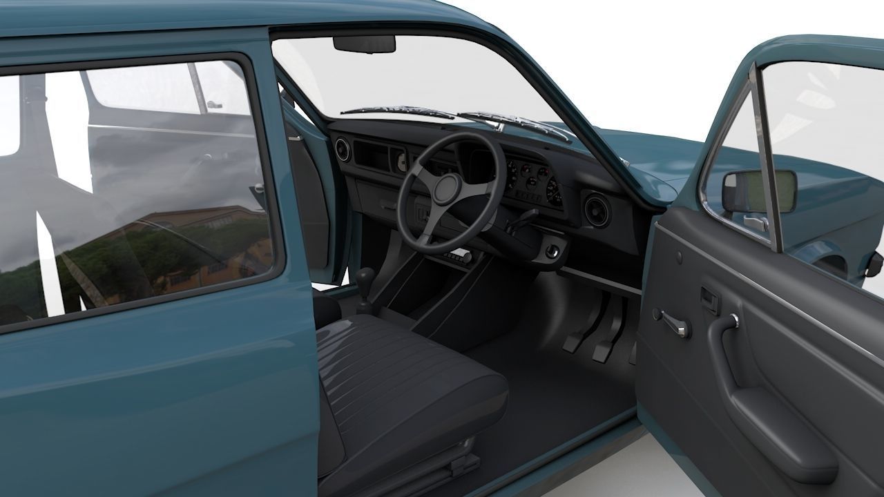 Escort Mk2 Station Wagon 1974 3D model_5