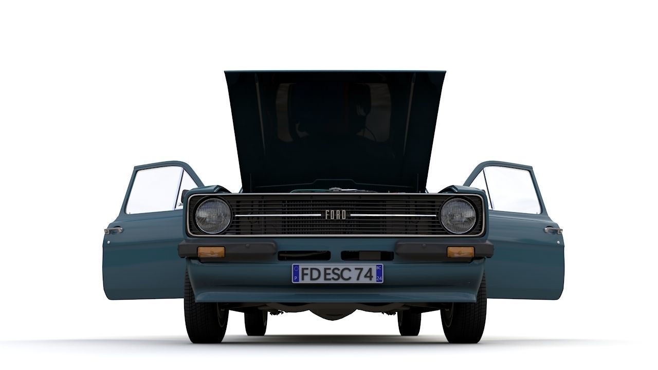 Escort Mk2 Station Wagon 1974 3D model_13