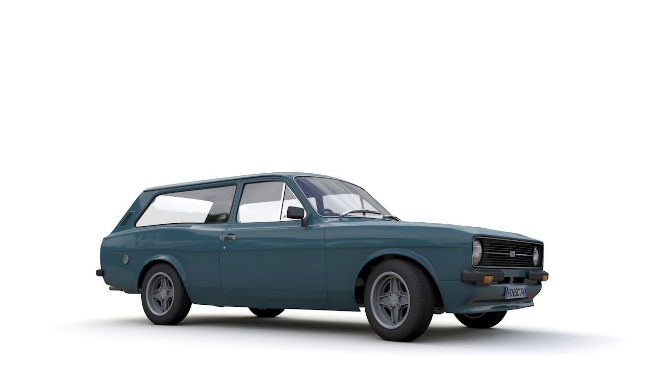 Escort Mk2 Station Wagon 1974 3D model_2