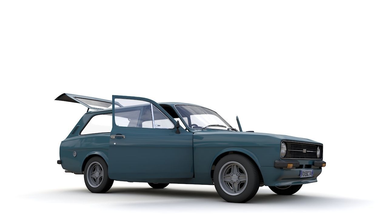 Escort Mk2 Station Wagon 1974 3D model_3