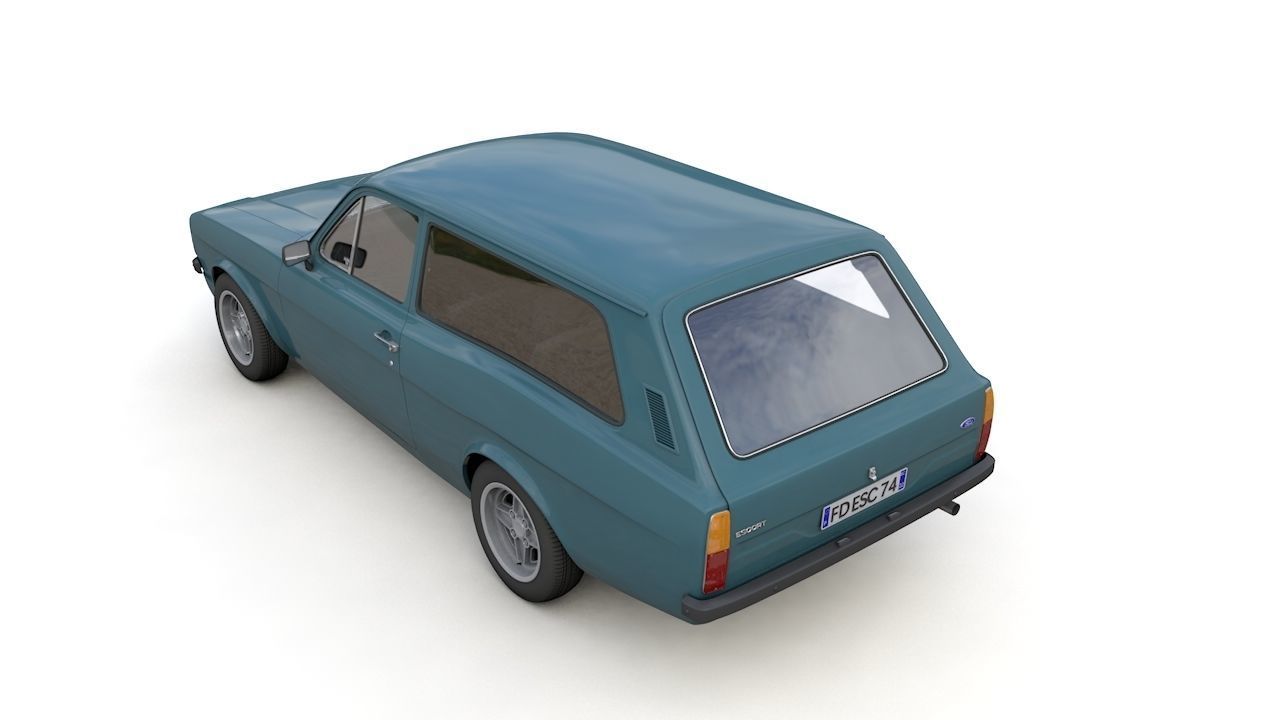Escort Mk2 Station Wagon 1974 3D model_16