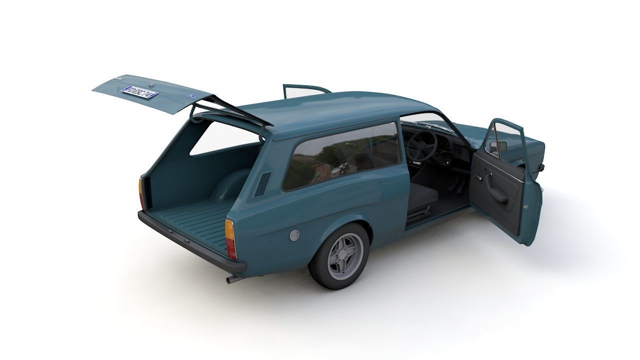 Escort Mk2 Station Wagon 1974 3D model_15