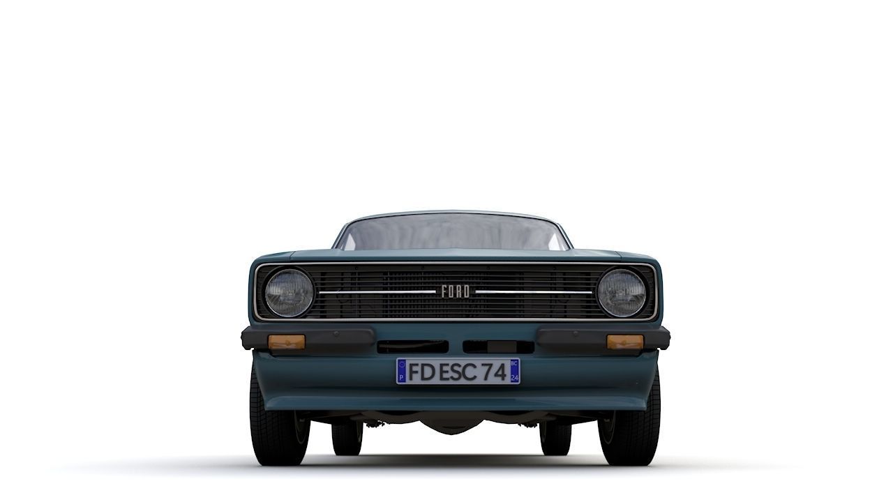 Escort Mk2 Station Wagon 1974 3D model_12