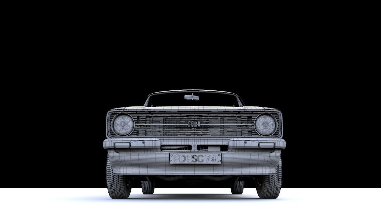 Escort Mk2 Station Wagon 1974 3D model_24