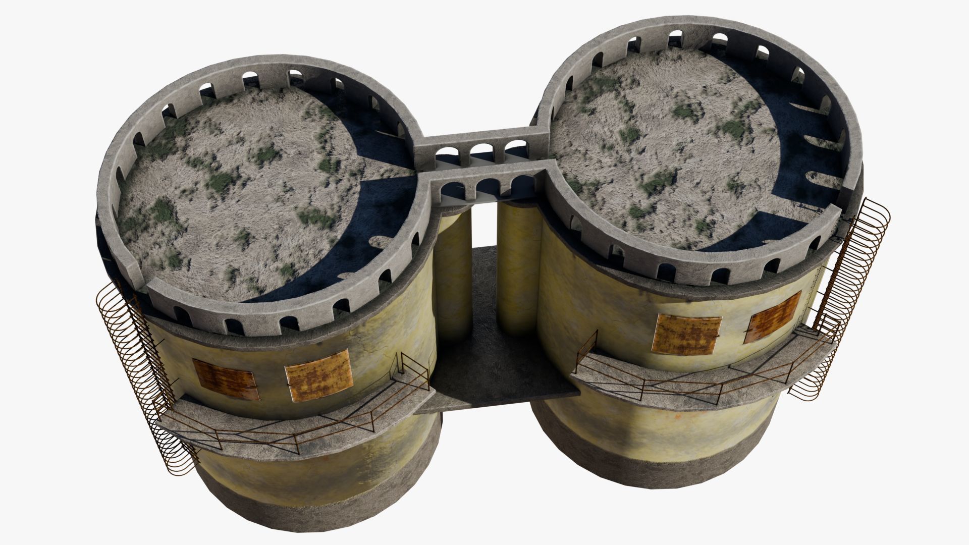 Grain silo 3D model_3