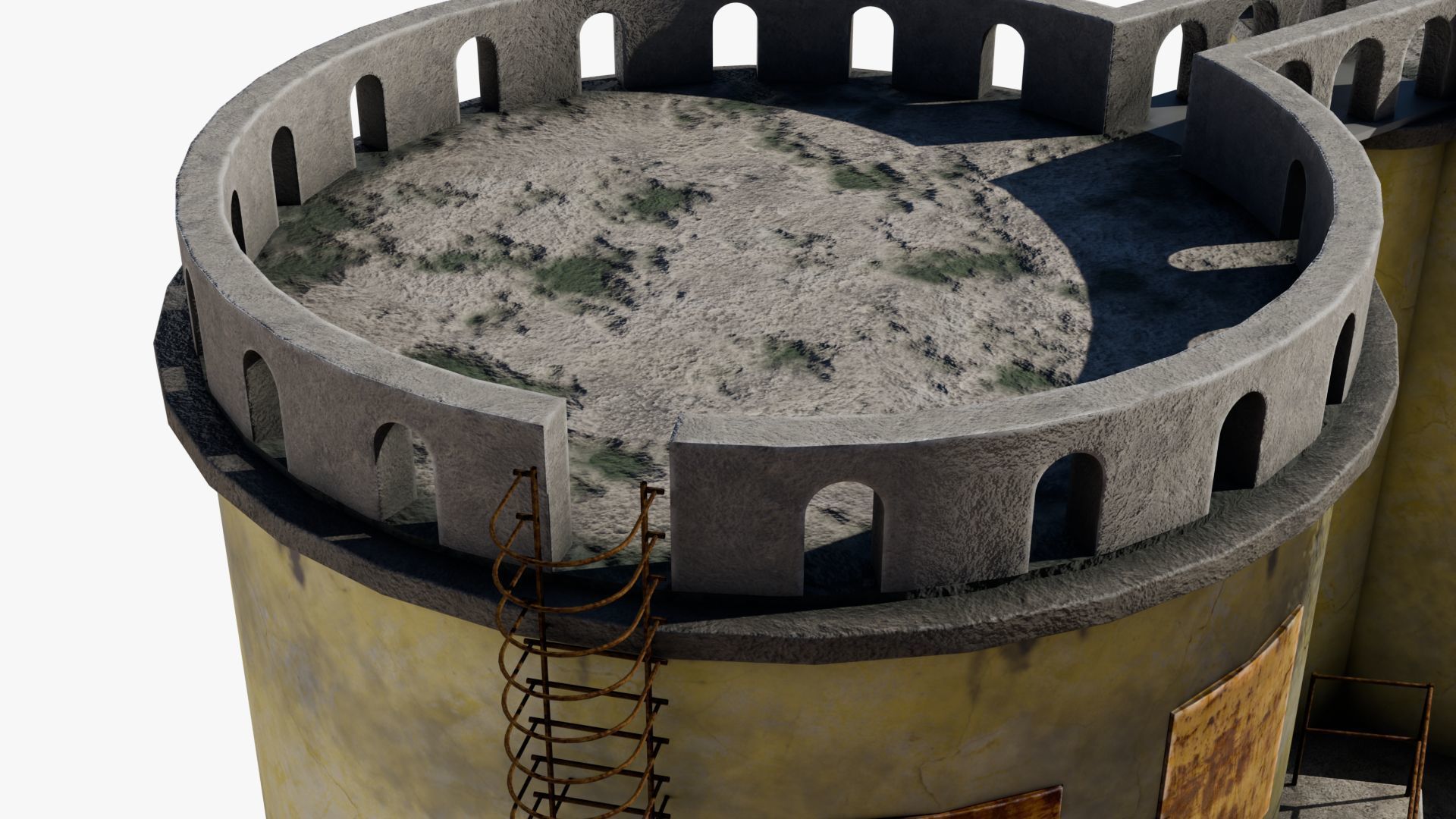 Grain silo 3D model_8
