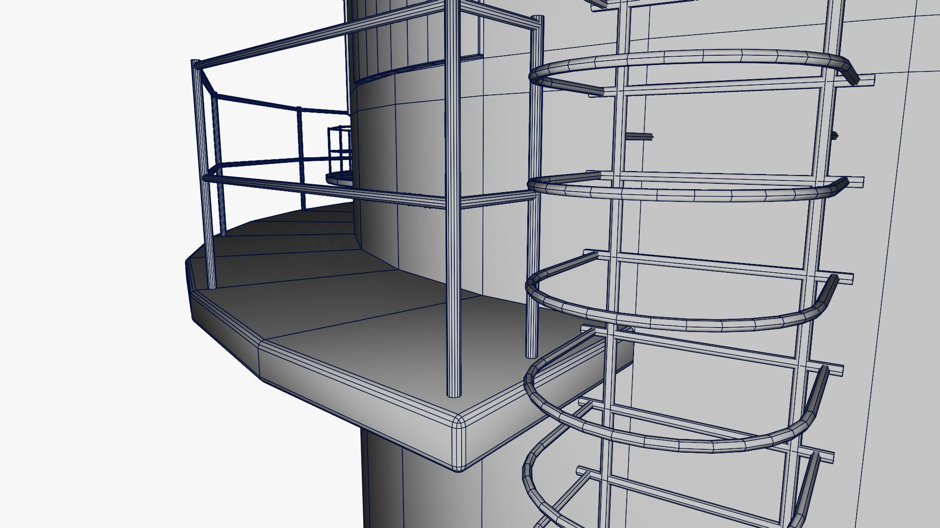 Grain silo 3D model_25