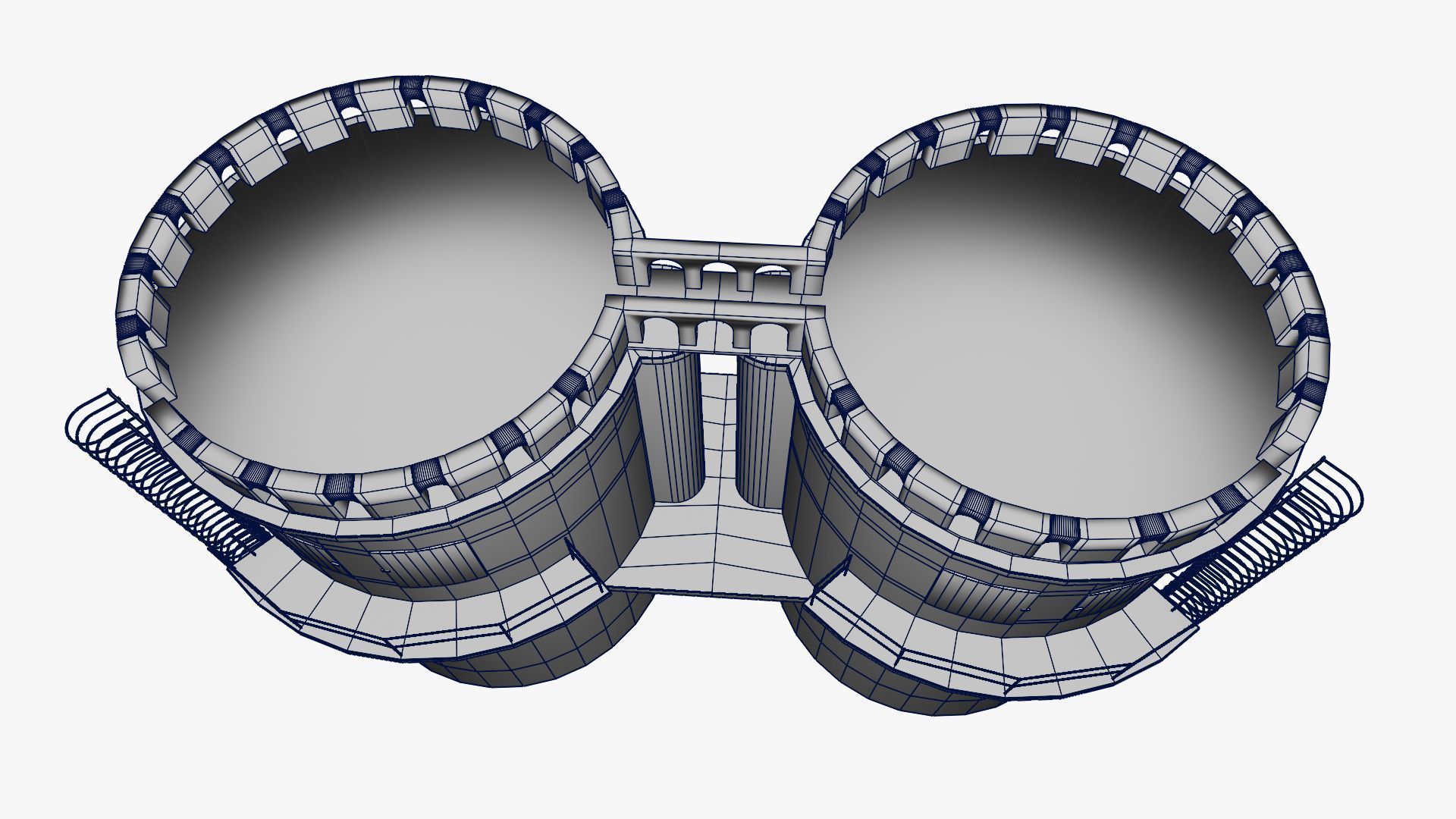 Grain silo 3D model_19