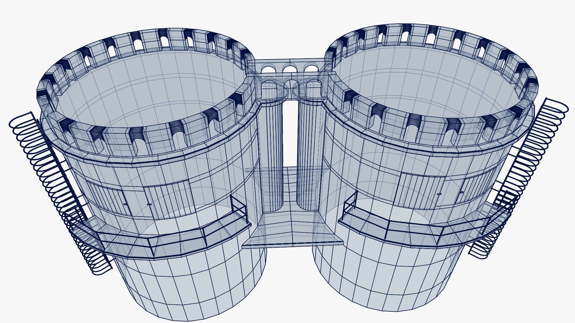 Grain silo 3D model_27