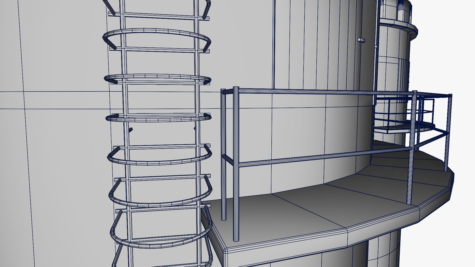 Grain silo 3D model_21