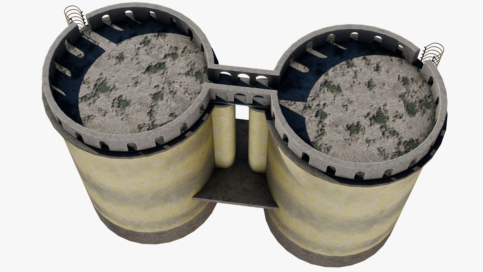 Grain silo 3D model_4